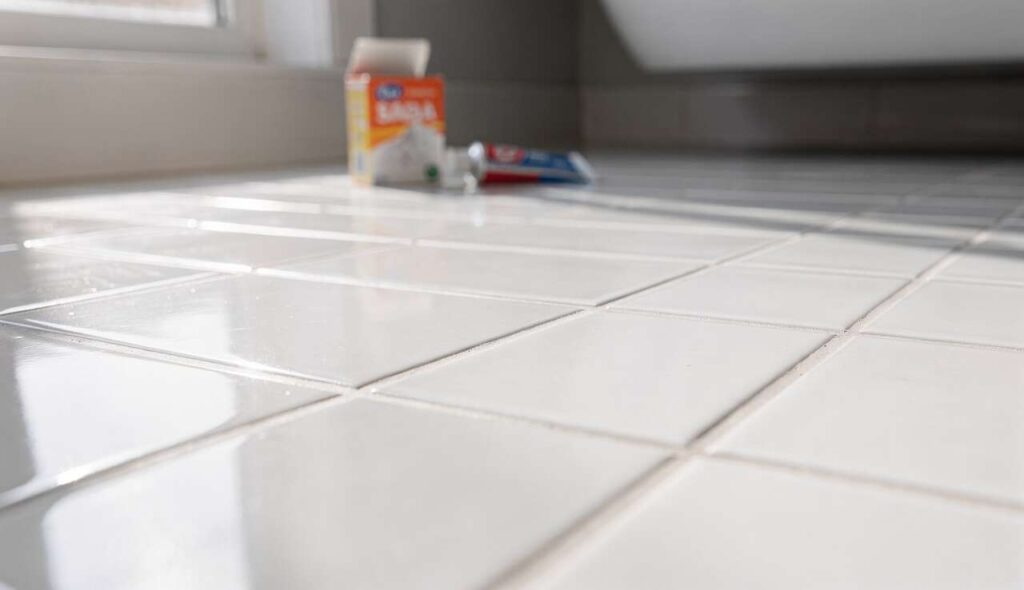 Fliesenfugen reinigen: Zahnpasta und Backpulver – dieser Mix überrascht