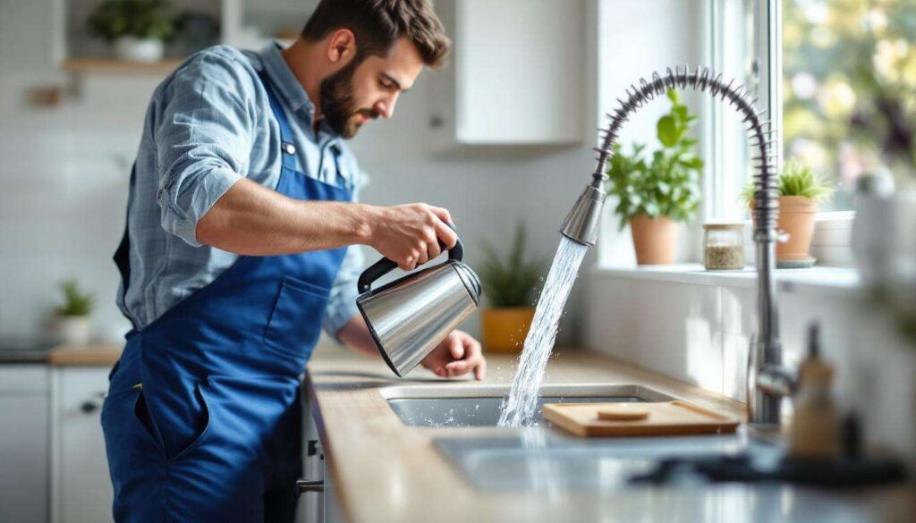 Abfluss frei ohne Chemie: Heißes Wasser und diese Zutat reichen laut Klempnern völlig aus