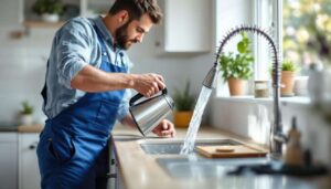 Abfluss frei ohne Chemie: Heißes Wasser und diese Zutat reichen laut Klempnern völlig aus